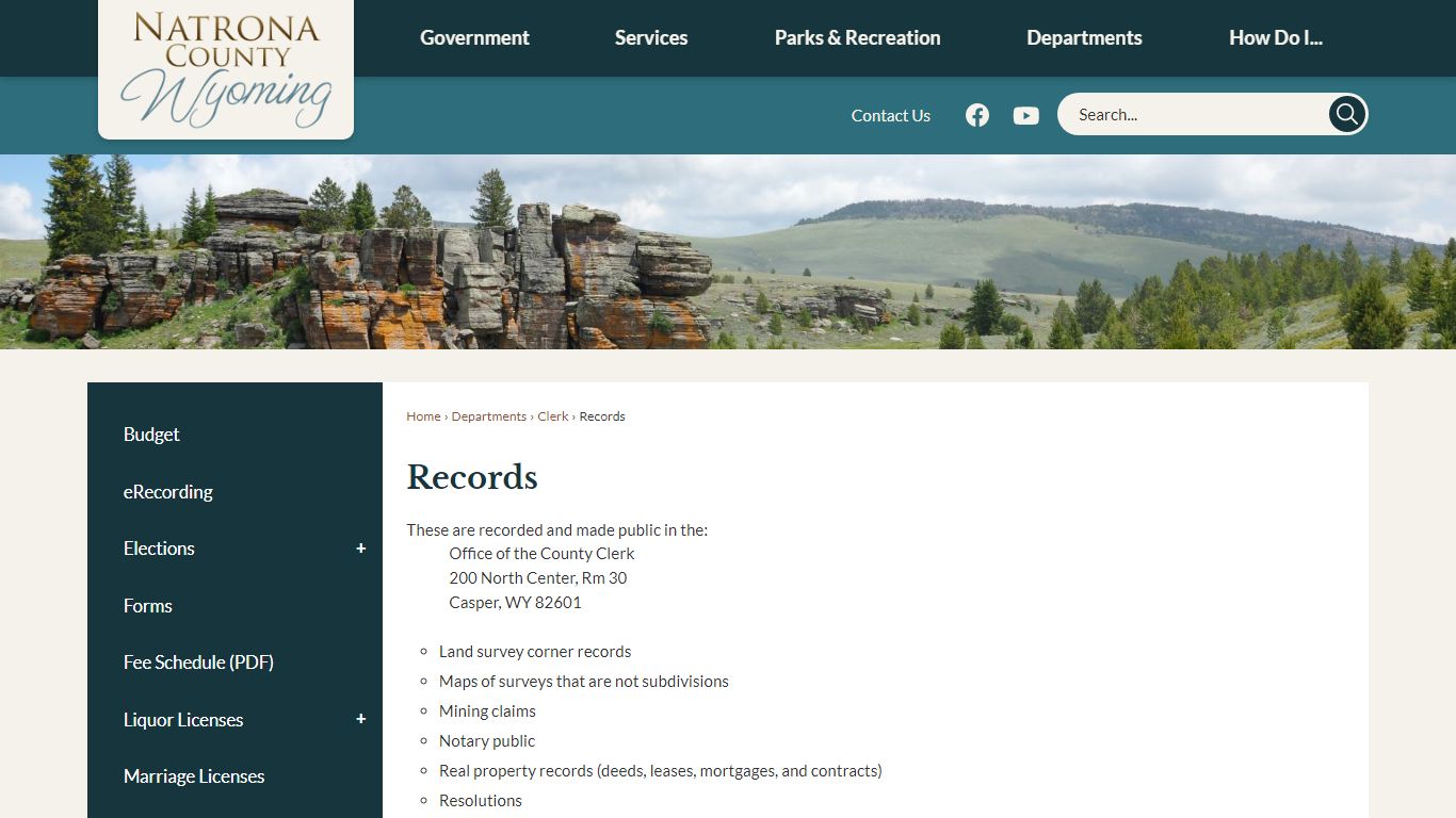 Records | Natrona County, WY